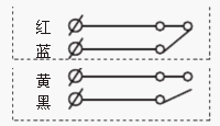 兩級(jí)跑偏開關(guān)接線原理圖