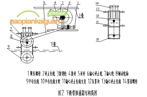 下斷帶抓捕器結(jié)構(gòu)簡圖